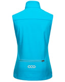 Women's Windproof Vest Outerwear with 6 Pockets and Reoflective Design: 0.77lbs 10000mm W/P index 10000 Level Breathable