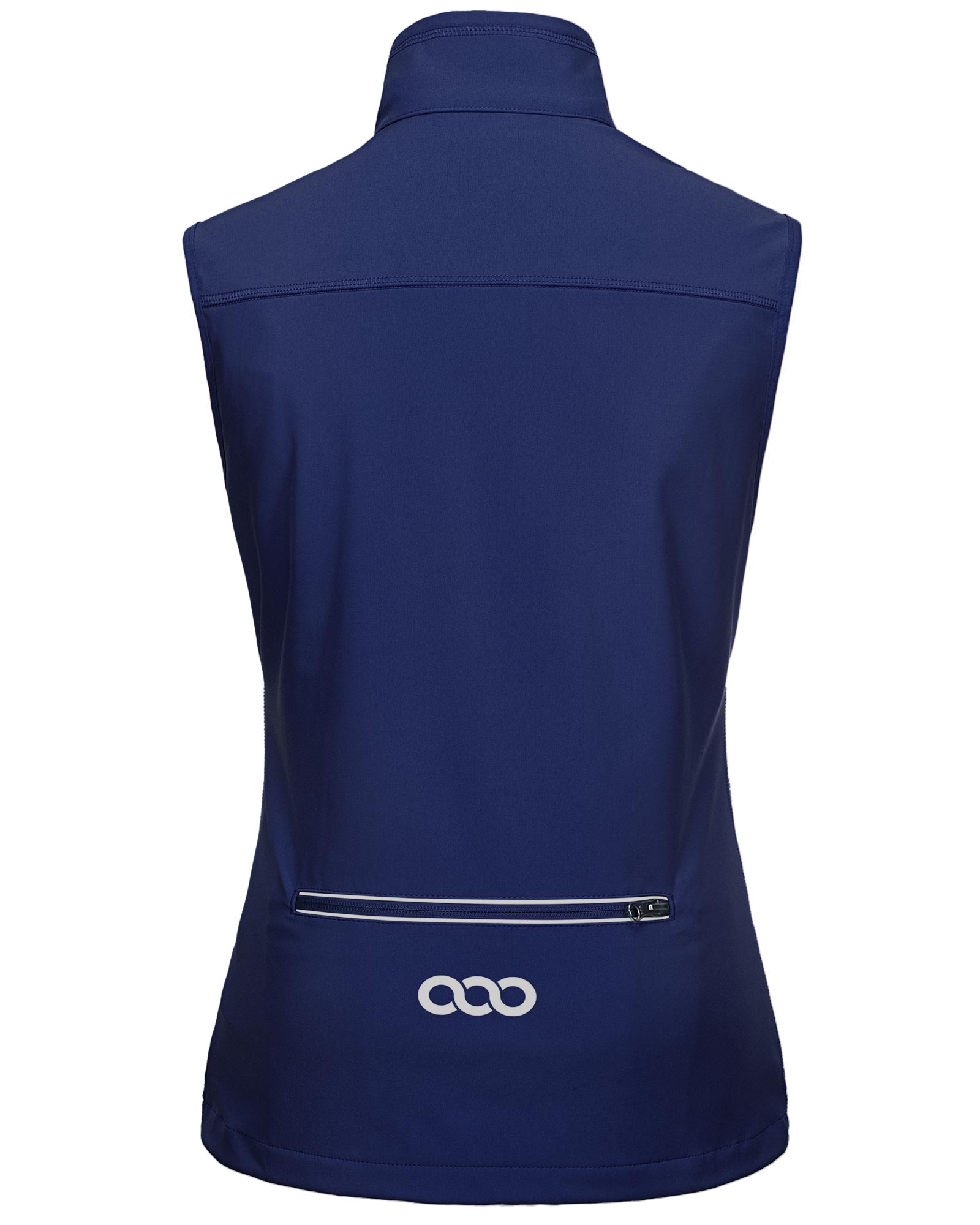 Women's Windproof Vest Outerwear with 6 Pockets and Reoflective Design: 0.77lbs 10000mm W/P index 10000 Level Breathable