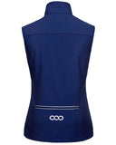 Women's Windproof Vest Outerwear with 6 Pockets and Reoflective Design: 0.77lbs 10000mm W/P index 10000 Level Breathable