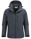 Men's Softshell Jacket with Hood Fleece Lined Windbreaker Lightweight Waterproof Jackets for Hiking