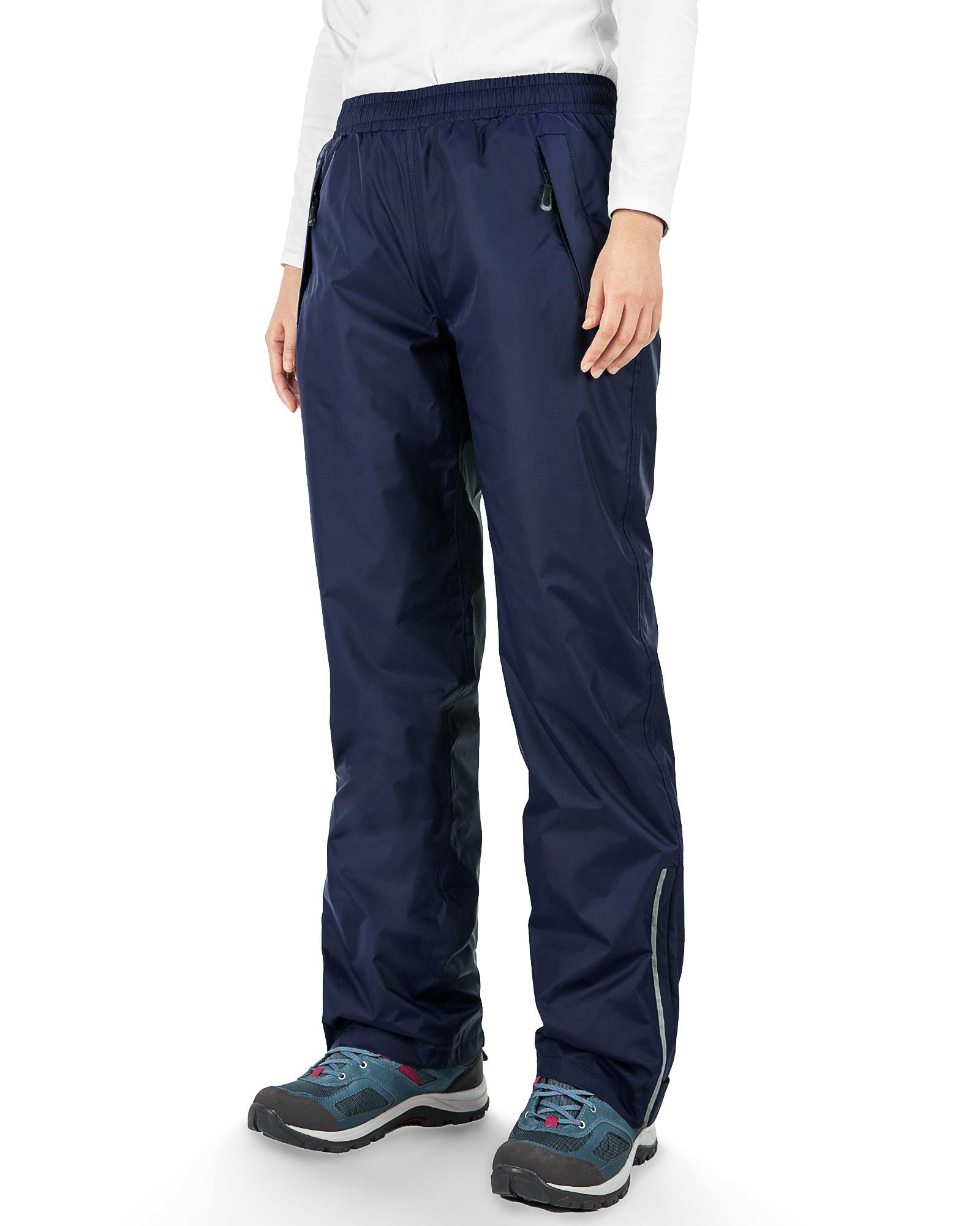 Track Pants with Piping - Dark blue/color-block - Ladies