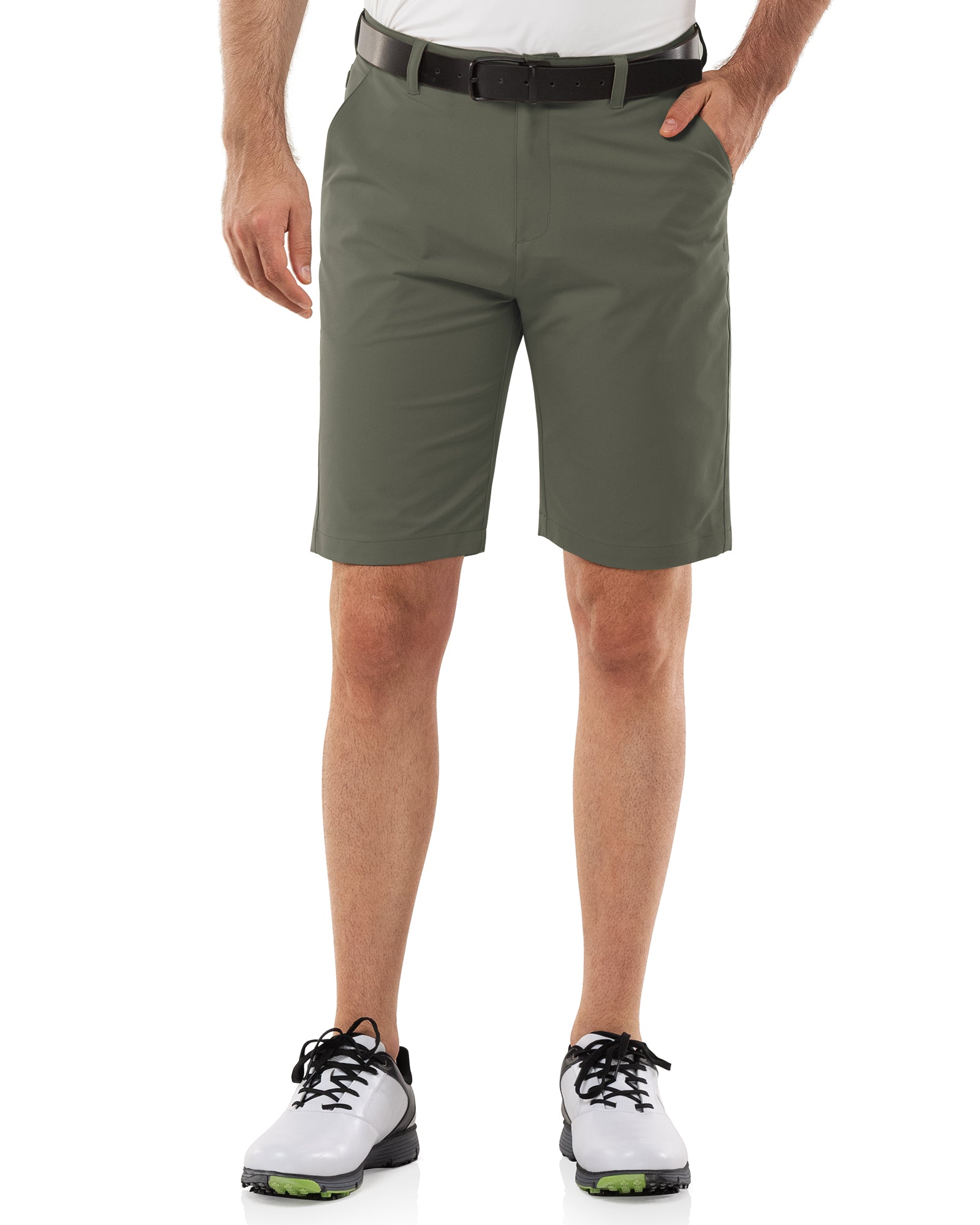 Men's 10" UPF 40+ Water-Resistant Golf Shorts with 5 Pockets