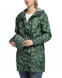 33,000ft Women's Long Rain Jackets with Hood Packable Waterproof Trench Coats Windbreaker