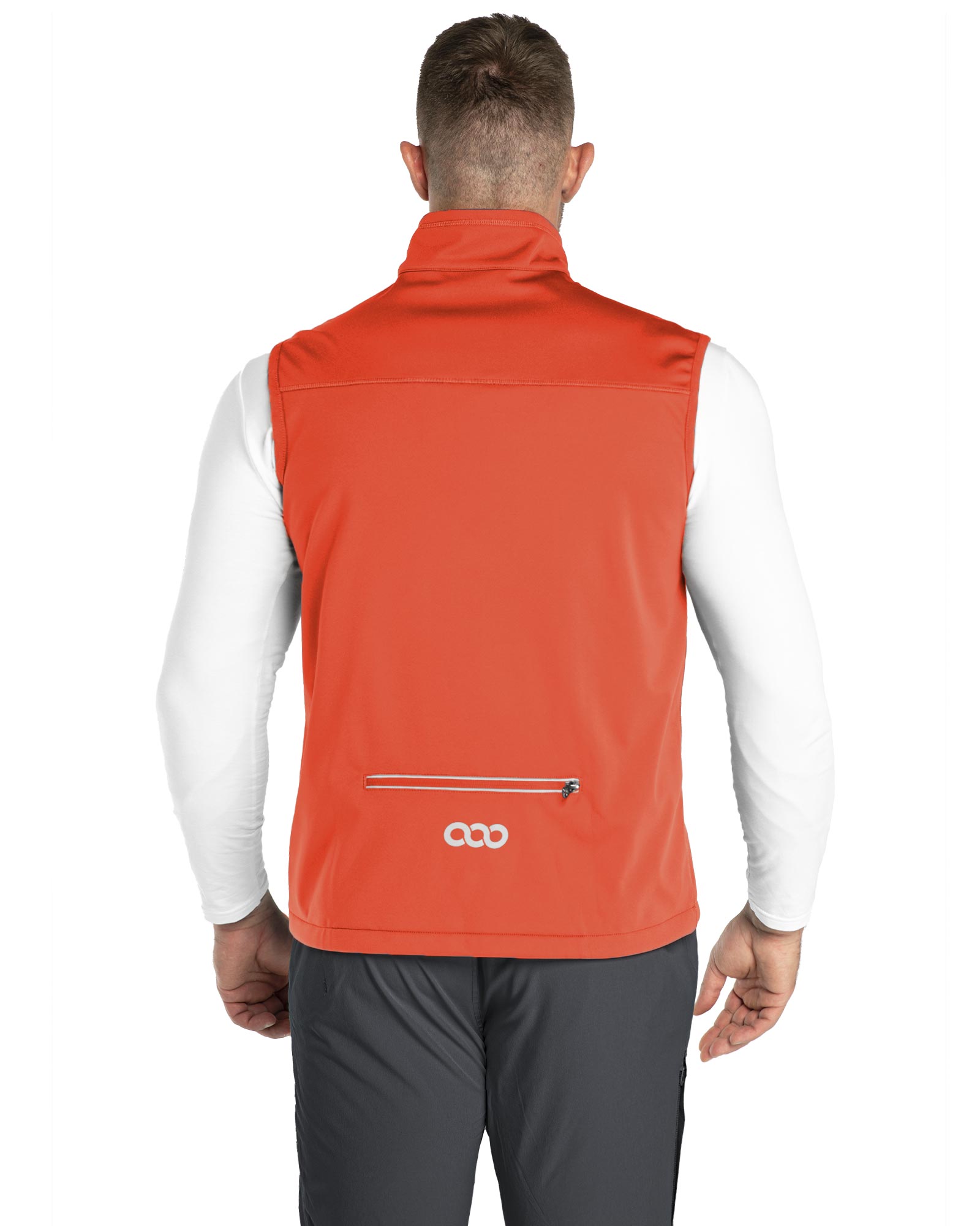 0.88lbs 10000mm Waterproof 10000 Level Breathable Men's Windproof Vest Outerwear with 6 Pockets Reoflective Design