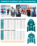 Women’s 3 in 1 Hooded Waterproof Coat Winter Ski Hiking Rain Jacket Softshell Fleece Lined Raincoat Windbreaker