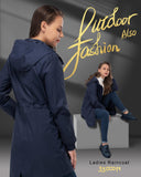 33,000ft Women's Long Rain Jackets with Hood Packable Waterproof Trench Coats Windbreaker