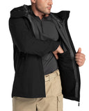 1.37 lbs 10000mm W/P Index 10000 Level Breathable Men's 3-Layer Rain Jacket with 5 Multi Pockets