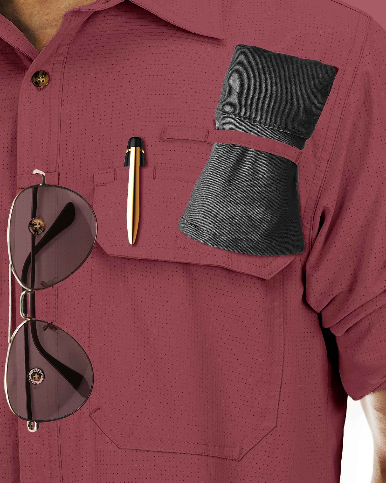 Men’s Long Sleeve UPF 50+ GEO® Air-Hole Dry Cooling Shirts with Outdoor Activity Designs