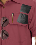 Men’s Long Sleeve UPF 50+ GEO® Air-Hole Dry Cooling Shirts with Outdoor Activity Designs