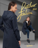33,000ft Women's Long Rain Jackets with Hood Packable Waterproof Trench Coats Windbreaker