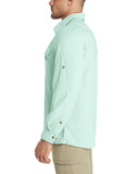 Men’s Long Sleeve UPF 50+ GEO® Air-Hole Dry Cooling Shirts with Outdoor Activity Designs