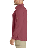 Men’s Long Sleeve UPF 50+ GEO® Air-Hole Dry Cooling Shirts with Outdoor Activity Designs