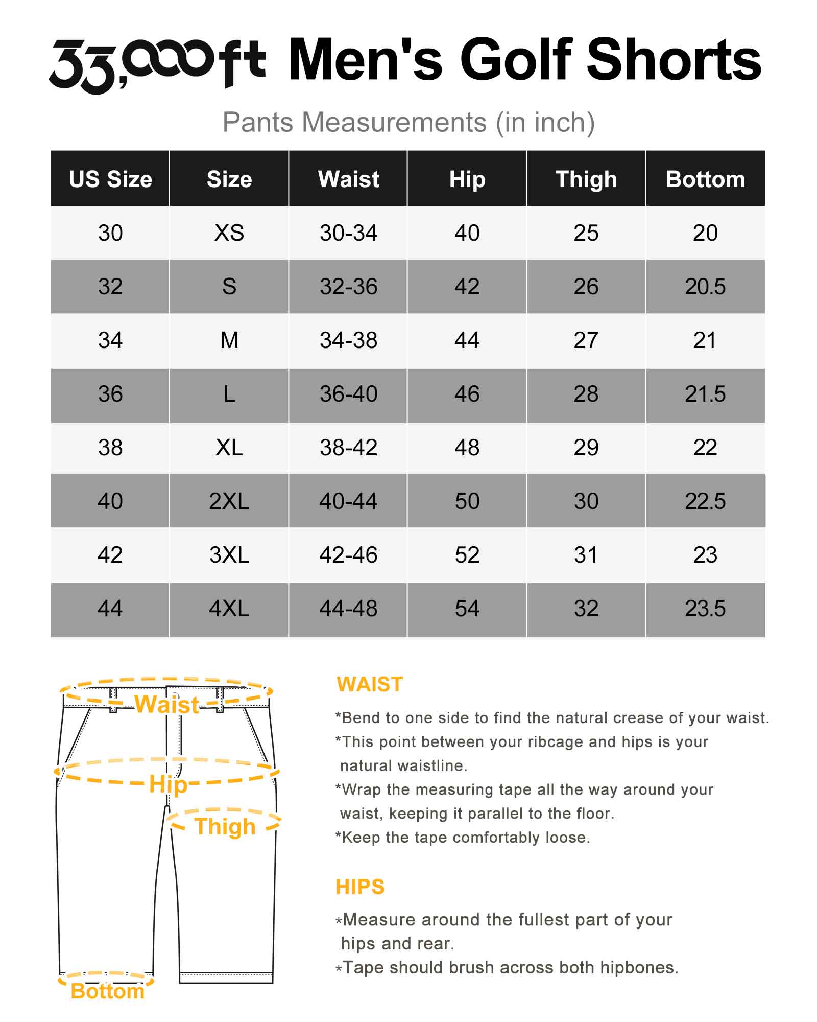 Men's 9" UPF 50+ Golf Shorts with 5 Pockets