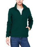 Women's Zip Up Fleece Jacket, Long Sleeve Warm Soft Polar Lightweight Coat with Pockets for Winter 33,000ft