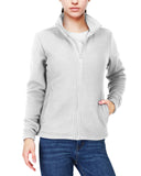 Women's Zip Up Fleece Jacket, Long Sleeve Warm Soft Polar Lightweight Coat with Pockets for Winter 33,000ft