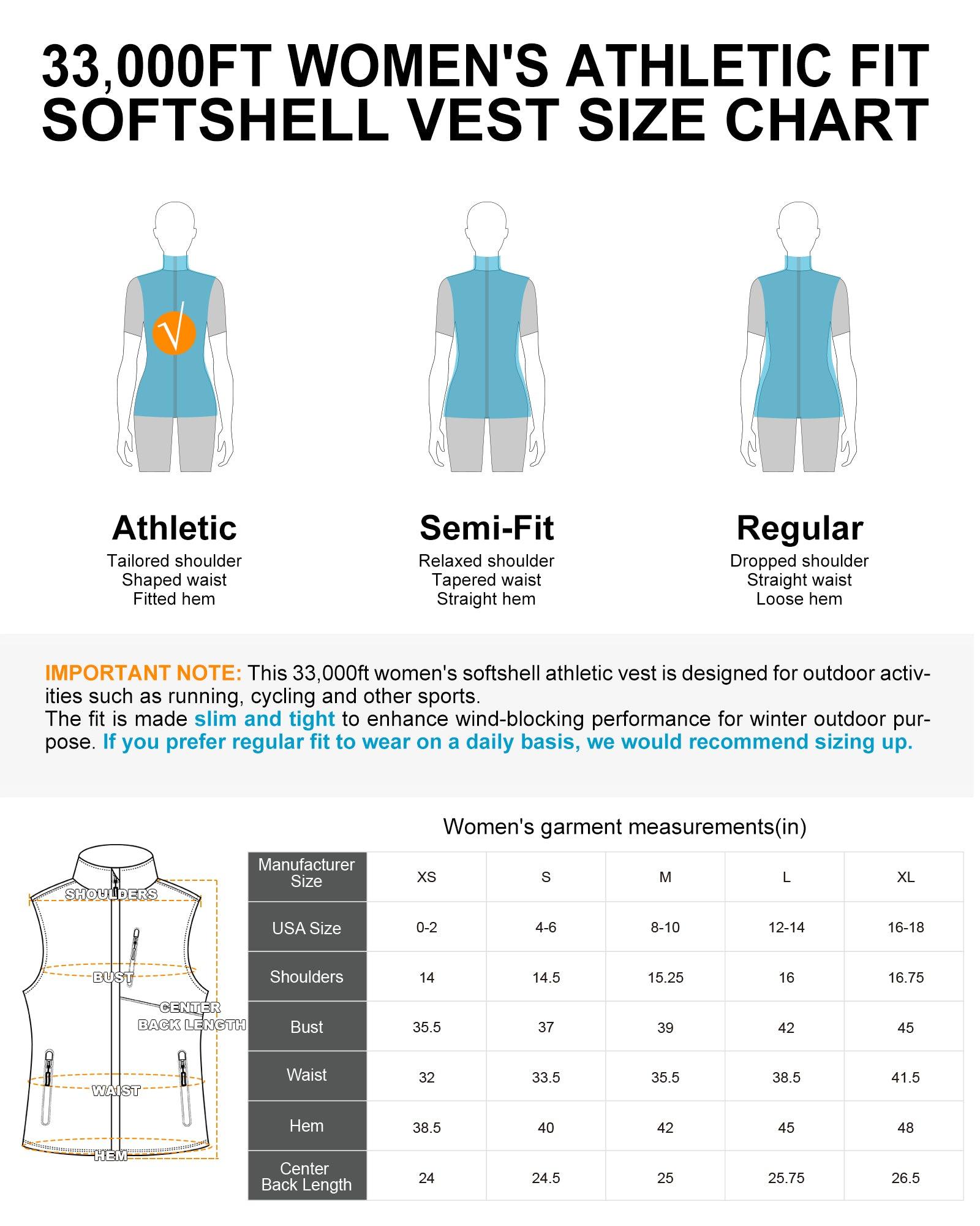 Women's Windproof Vest Outerwear with 6 Pockets/Reoflective Design: 0.77lbs/10000mm Waterproof/10000 Level Breathable 33,000ft