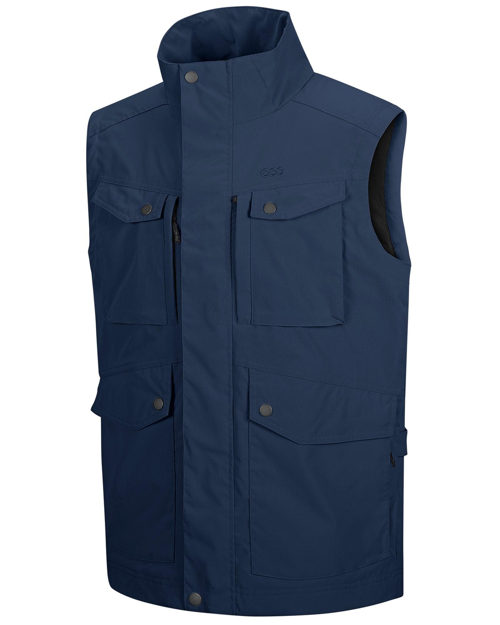 Men's 1.59 lbs Travel Vest Outerwear with 11 Multi-Pockets for Fishing Summer Outdoor 33,000ft