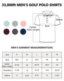Men's Golf Polo Short Sleeve Collared T-Shirt 33,000ft