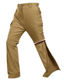 Men's UPF 40+ Convertible Zip Off Hiking Pants with 6 Pockets
