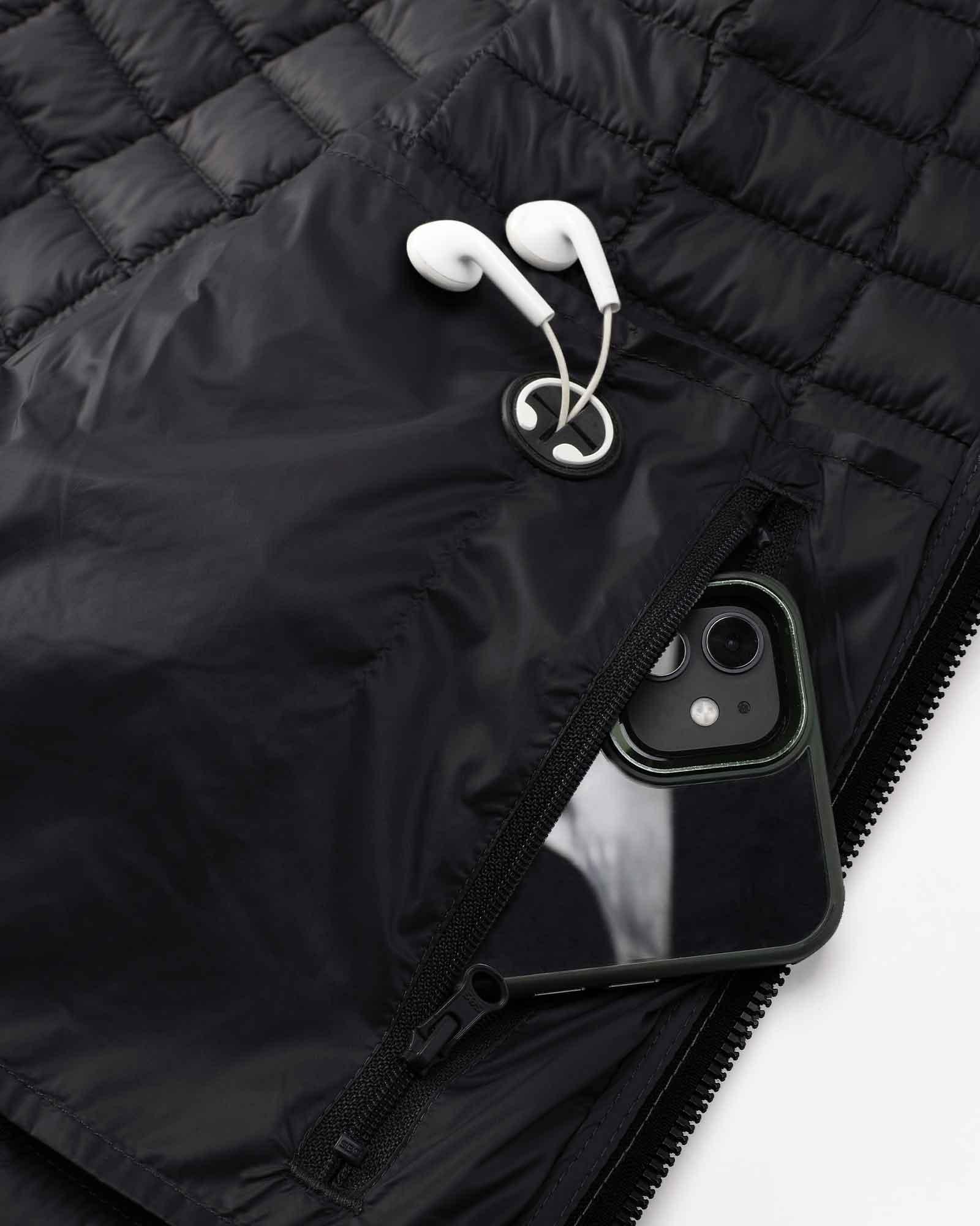 Men's Packable Thermoliter™ 3000 mm W/P Index Puffer Jacket with 5 Pockets - 1-inner-zippered-pocket-with-media-port