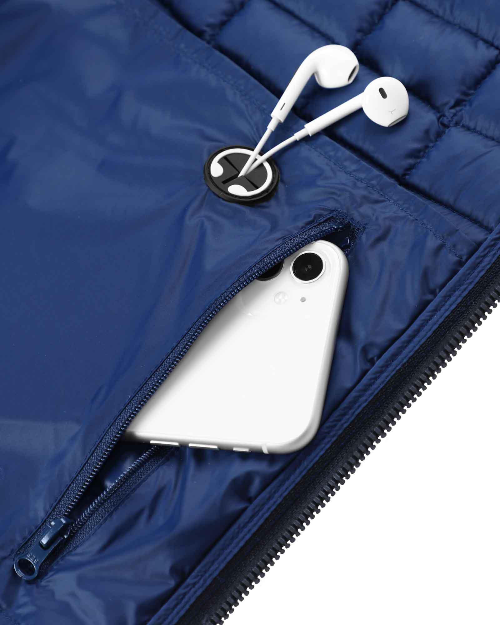 Men's 1.32lb Thermoliter™ Down Hoodie with 5 Pockets - 1-inner-zippered-pocket