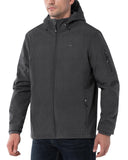 Men's Softshell Jacket Fleece Lined, Water Resistant Winter Warm Shell Jacket Coat Lightweight Outdoor Hiking - 33,000ft