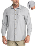 Men’s Long Sleeve UPF 50+ GEO® Air-Hole Dry Cooling Shirts with Outdoor Activity Designs