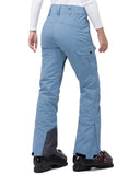 33,000ft Women's Insulated Snow Pants, Waterproof Snowboard Ski Pants with Boot Gaiters Black