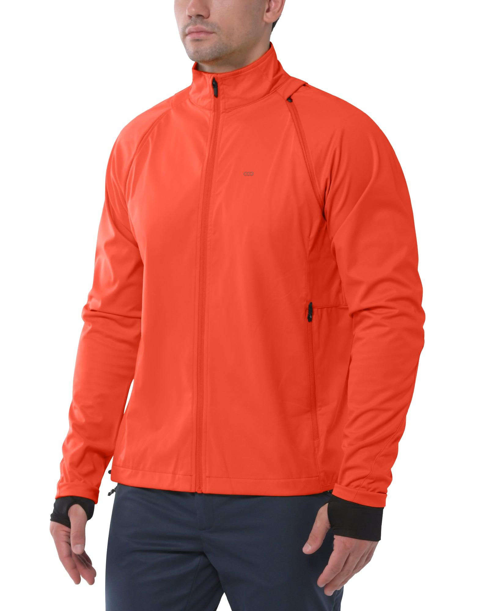 Men's Cycling Jacket Long Sleeve, Waterproof Running Bike Vest Outerwear Reflective Windproof Sleeveless Jacket 33,000ft