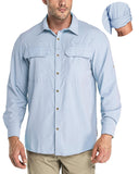 Men’s Long Sleeve UPF 50+ GEO® Air-Hole Dry Cooling Shirts with Outdoor Activity Designs