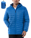 Men's 1.28lb Packable Insulated Jacket with Hood and 3 Pockets - 33,000ft
