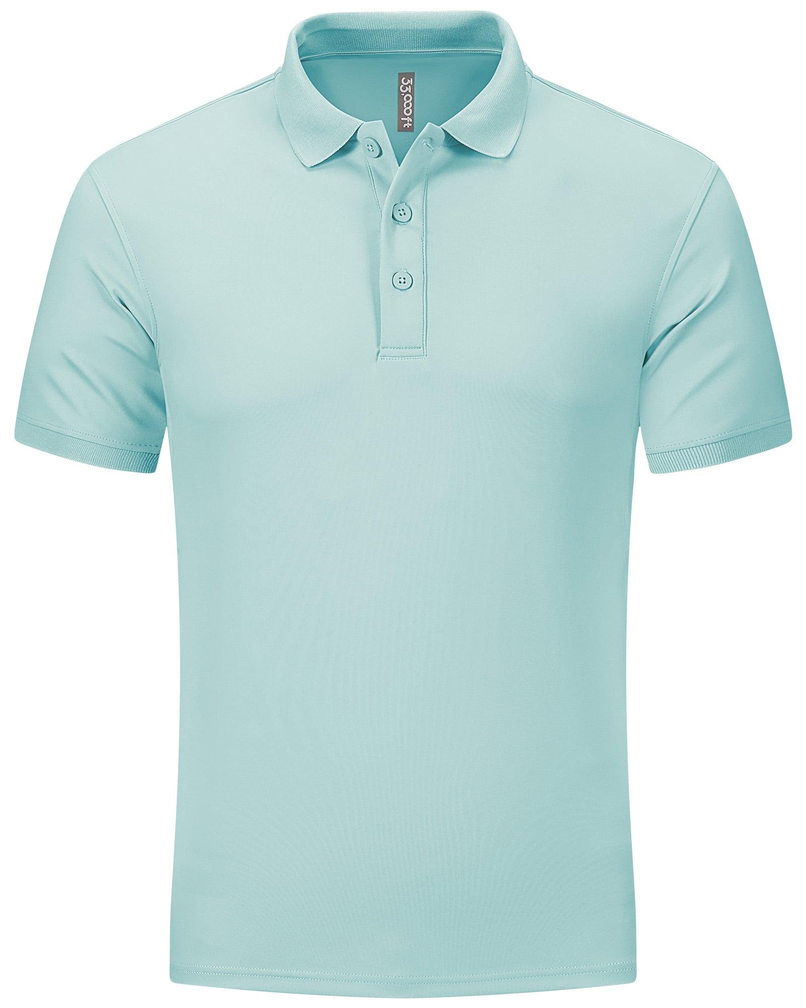 Men's Golf Polo Short Sleeve Collared T-Shirt 33,000ft