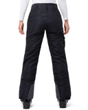33,000ft Women's Insulated Snow Pants, Waterproof Snowboard Ski Pants with Boot Gaiters Black
