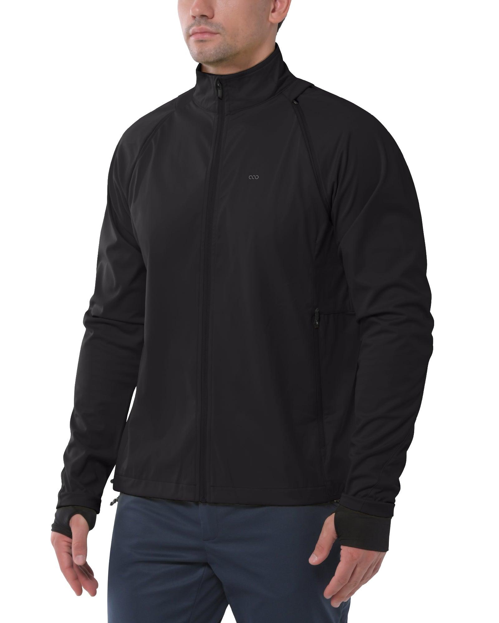 Men's Cycling Jacket Long Sleeve, Waterproof Running Bike Vest Outerwear Reflective Windproof Sleeveless Jacket 33,000ft