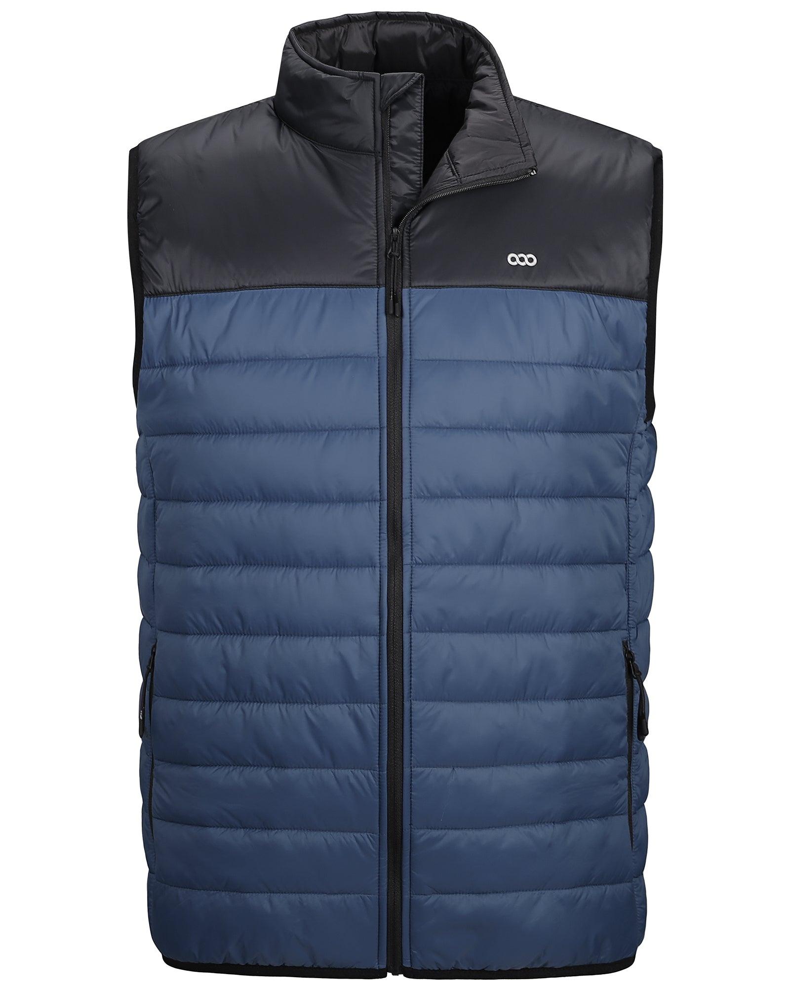 Men's 0.82 lbs Packable Weatherproof Insulated Puffer Vest Outerwear with 5 Pockets 33,000ft