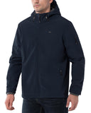 Men's Softshell Jacket Fleece Lined, Water Resistant Winter Warm Shell Jacket Coat Lightweight Outdoor Hiking - 33,000ft
