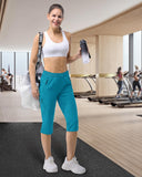 Women's UPF 50+ Elastic Waist 17" Capri Golf Pants with 4 Pockets