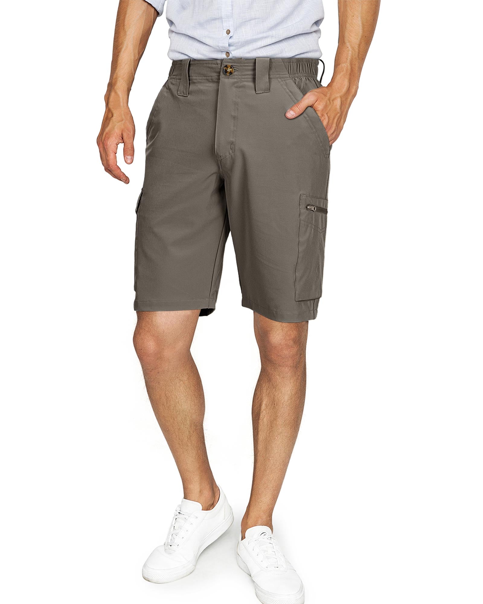 Men's Packable UPF50+ 10" Hiking Shorts with 7 Pockets