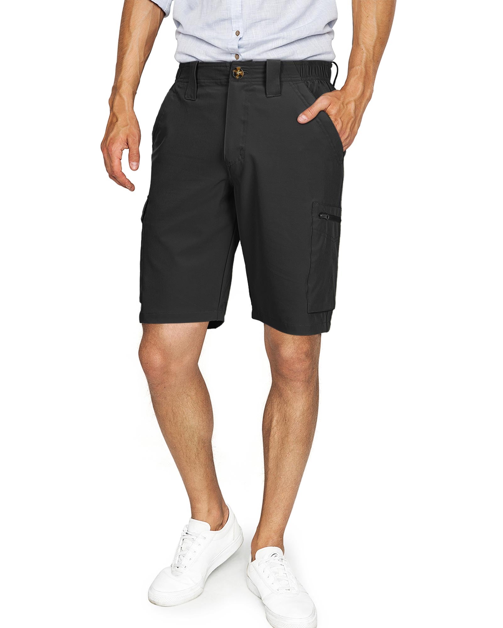 Men's Packable UPF50+ 10" Hiking Shorts with 7 Pockets