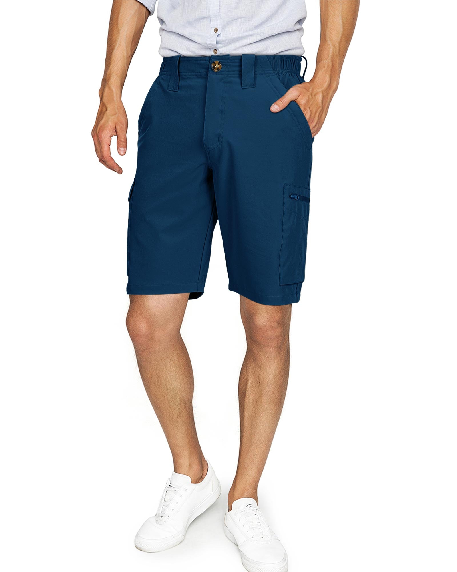 Men's Packable UPF50+ 10" Hiking Shorts with 7 Pockets