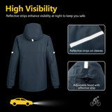 Men's Waterproof Insulated Winter Jacket with Hood, Long Coats Anorak Padded Warm Parka for Ski Snow Sports 33,000ft