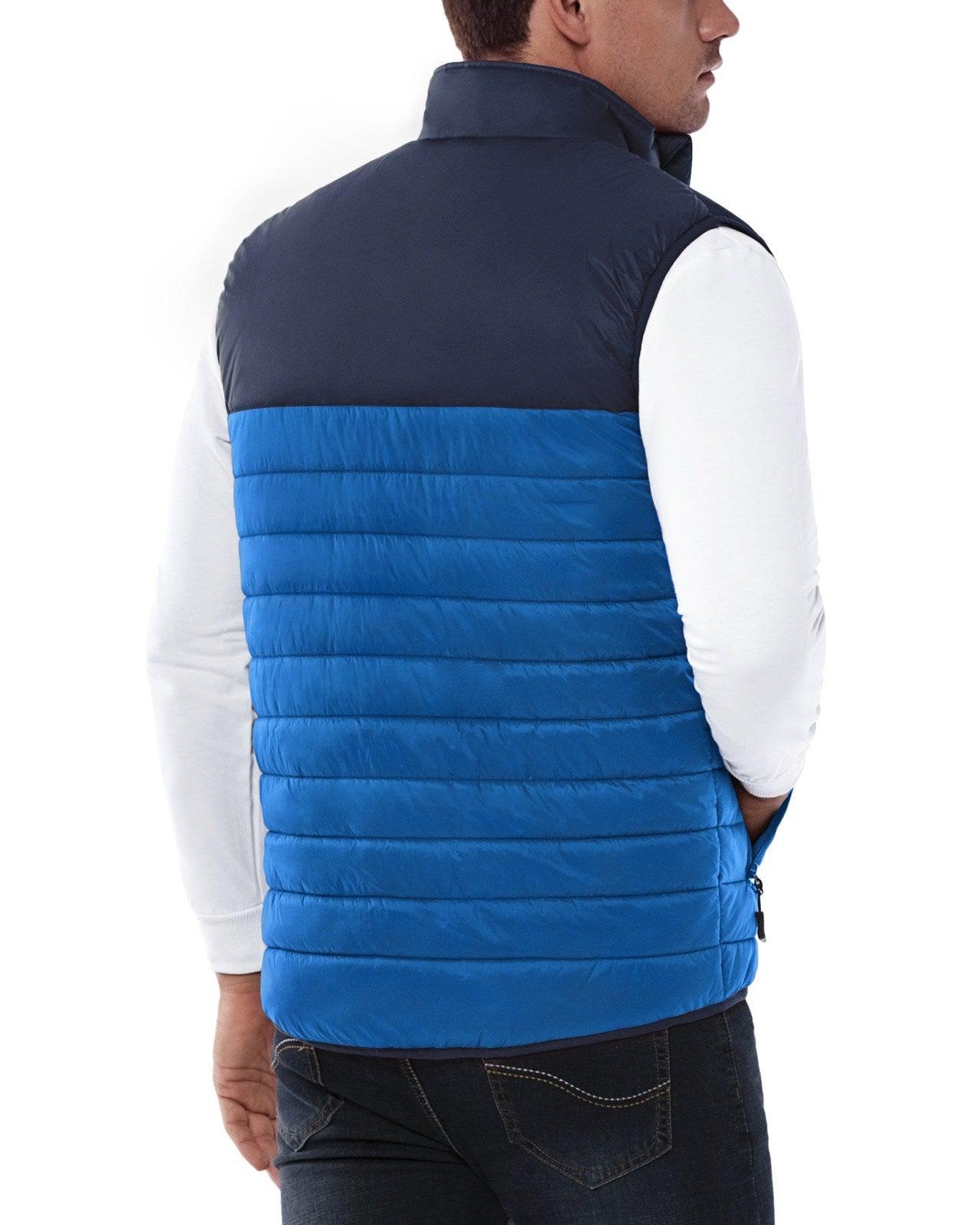 Men's 0.82 lbs Packable Weatherproof Insulated Puffer Vest Outerwear with 5 Pockets 33,000ft