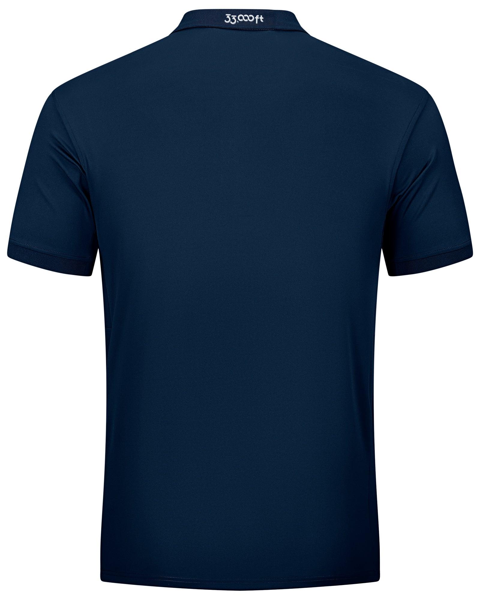 Men's Golf Polo Short Sleeve Collared T-Shirt 33,000ft