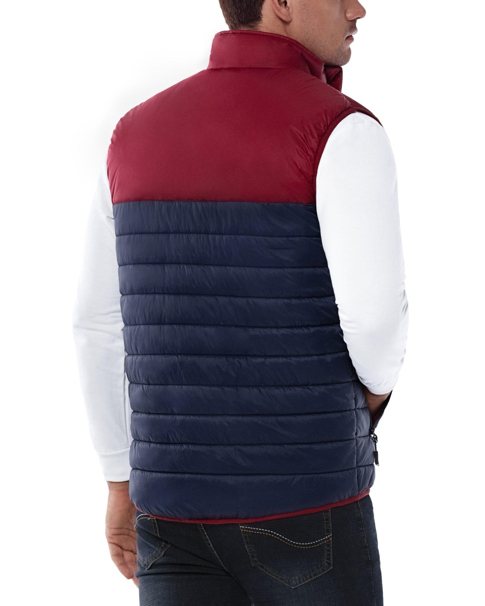 Men's 0.82 lbs Packable Weatherproof Insulated Puffer Vest Outerwear with 5 Pockets 33,000ft