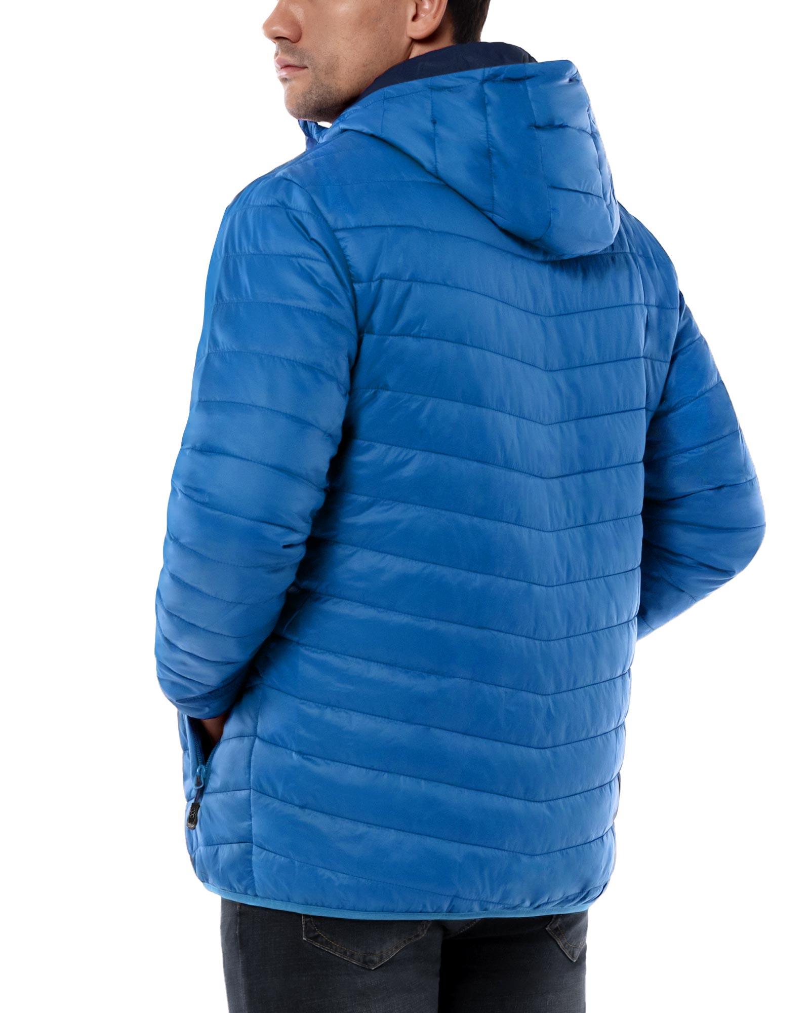 Men's 1.28lb Packable Insulated Jacket with Hood and 3 Pockets - 33,000ft