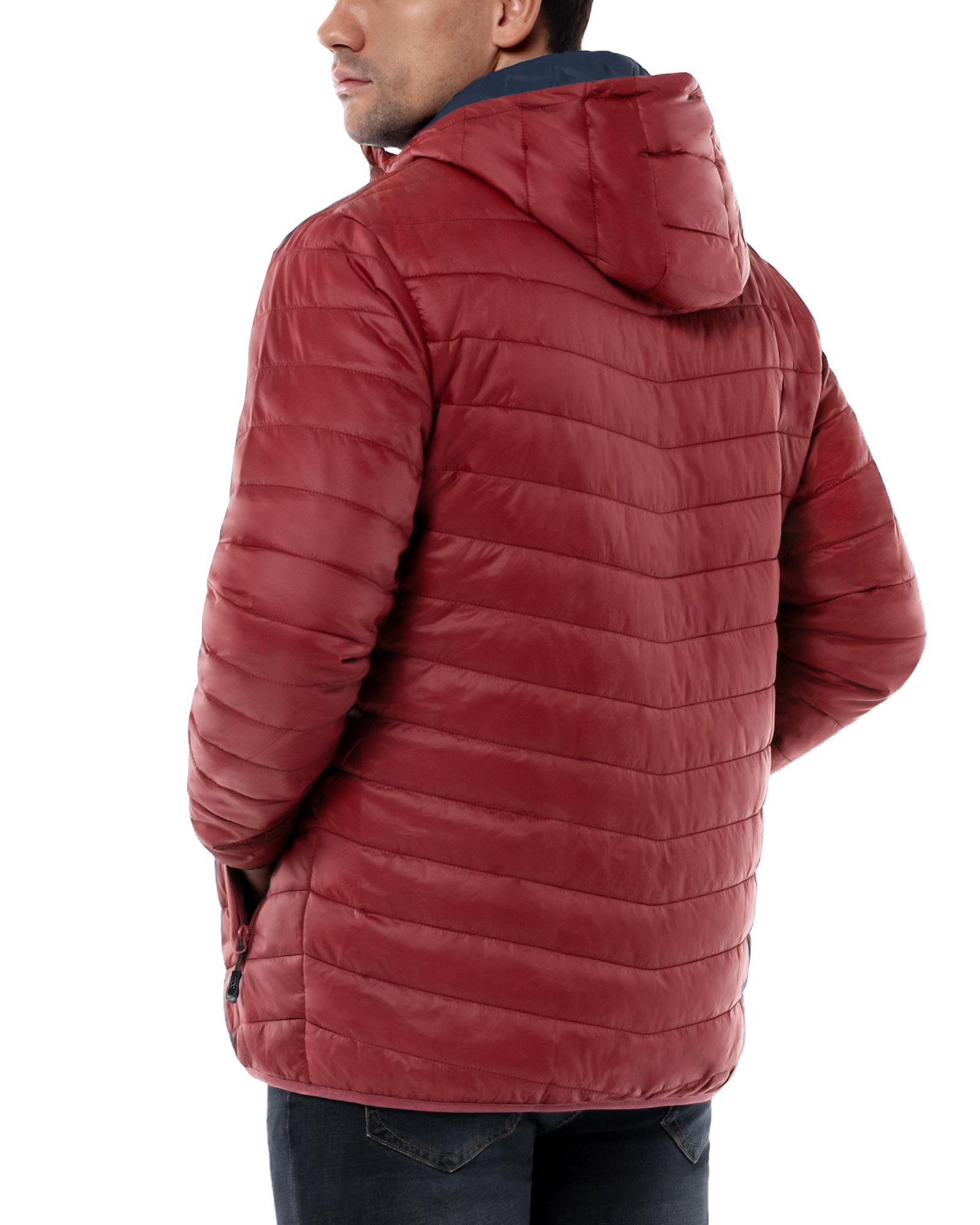 Men's 1.28lb Packable Insulated Jacket with Hood and 3 Pockets - 33,000ft