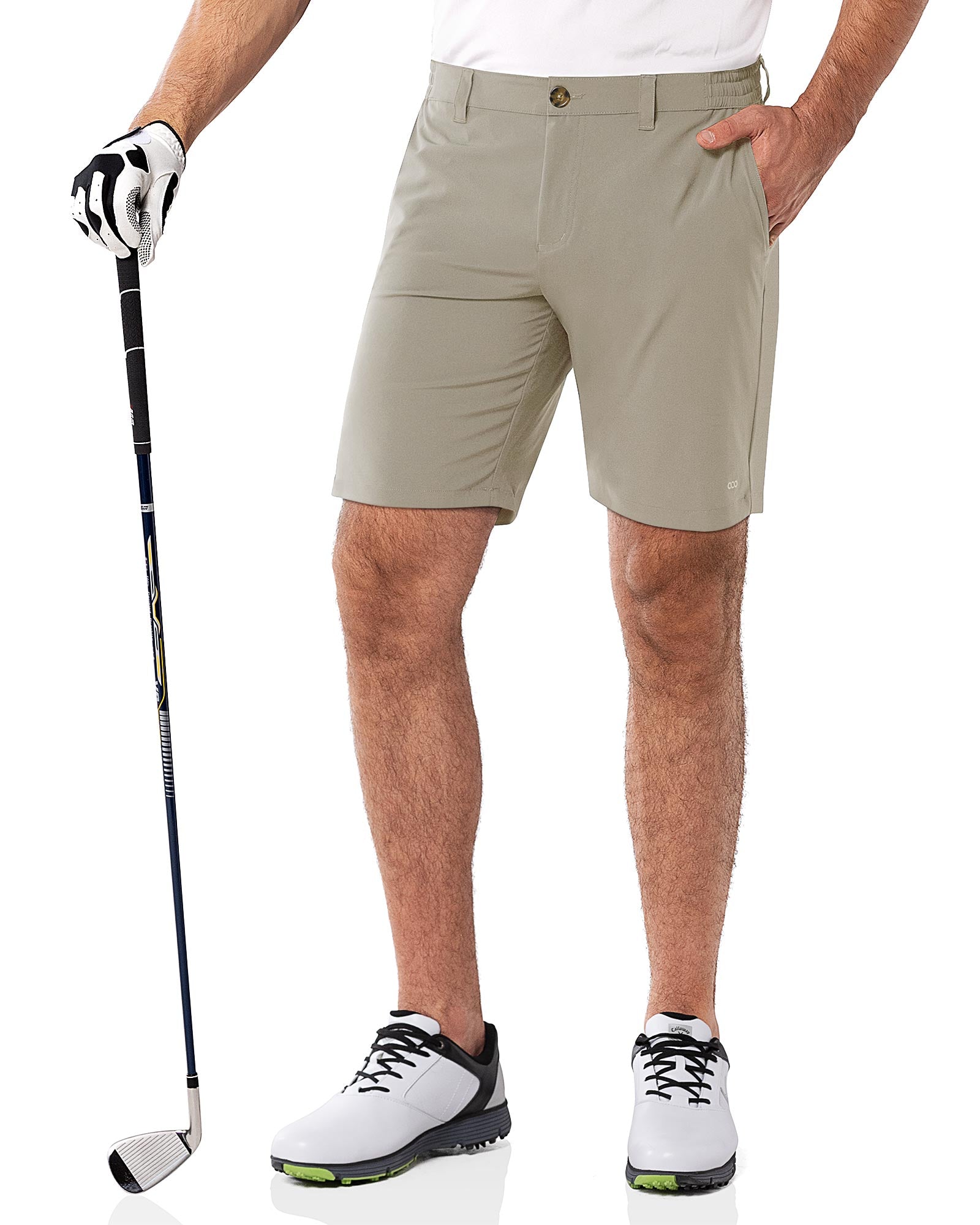 Men's 9" UPF 50+ Golf Shorts with 5 Pockets