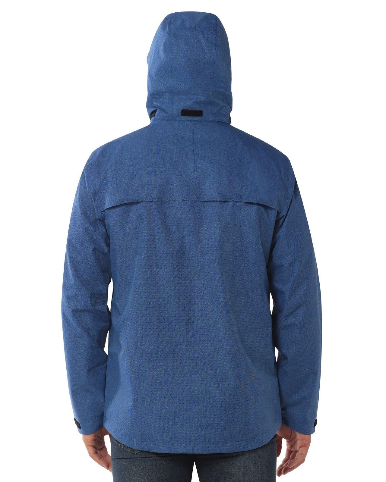 1.34 lbs/10000 mmH2O Index/5000 Level Breathable  Men's Rain Jacket with 2 Multi Pockets 33,000ft