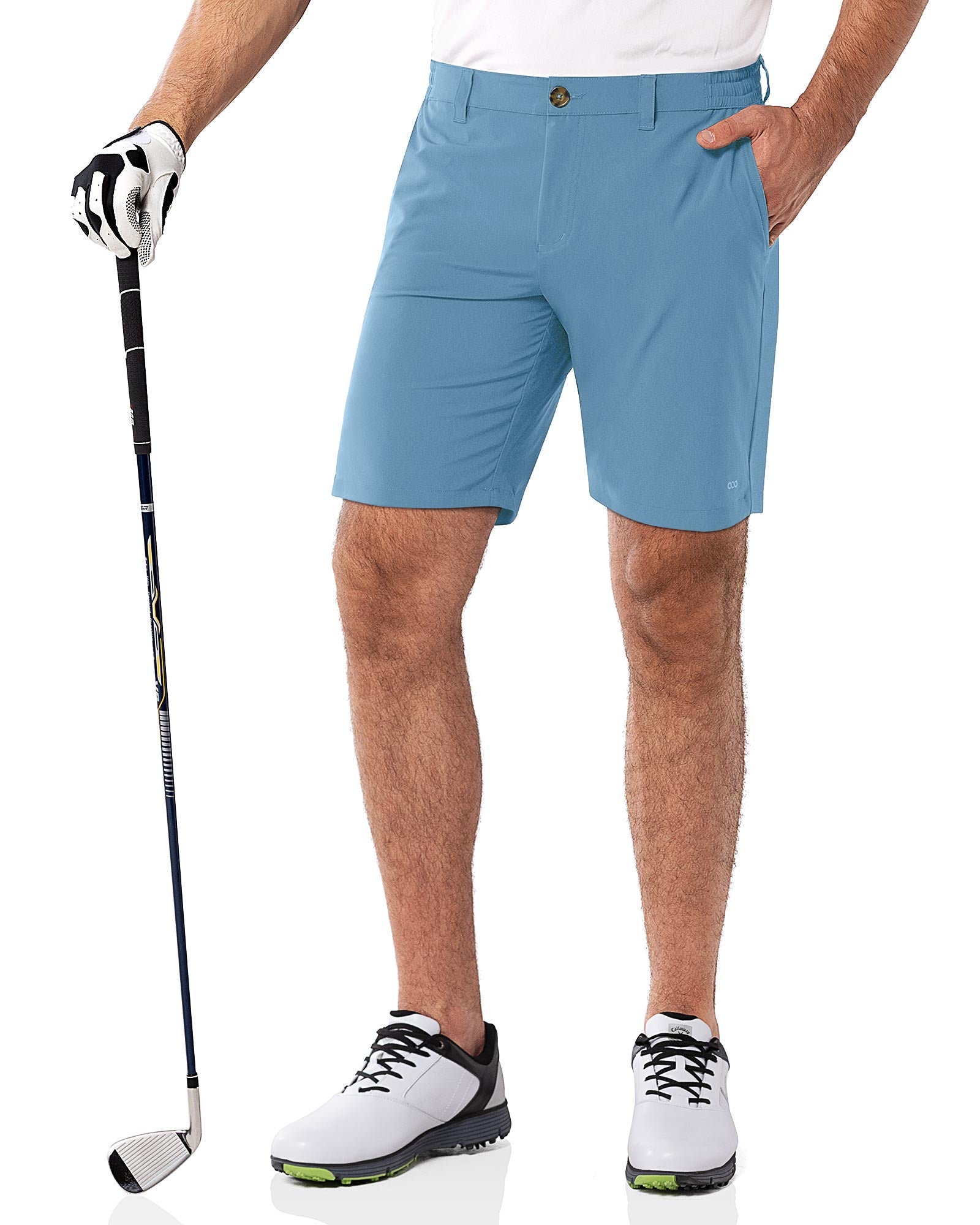 Men's 9" UPF 50+ Golf Shorts with 5 Pockets