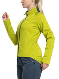 Women's Cycling Jacket Long Sleeve Thermal Waterproof MTB Bike Workout Running Jacket Windproof Reflective 33,000ft
